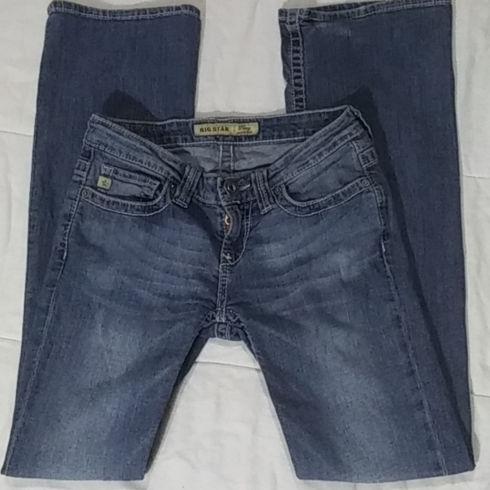 Big Star Remy Low Rise Boot 25R Stretchy Jeans